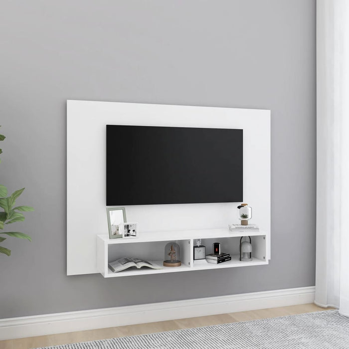 Comodă TV de perete, alb, 120x23,5x90 cm, PAL - WALTI WALTI