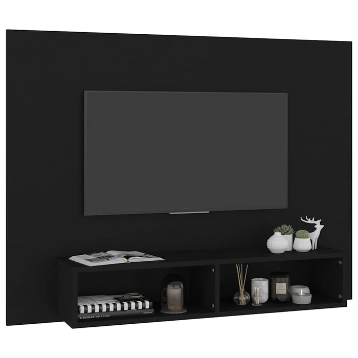 Comodă TV de perete, negru, 120x23,5x90 cm, PAL WALTI