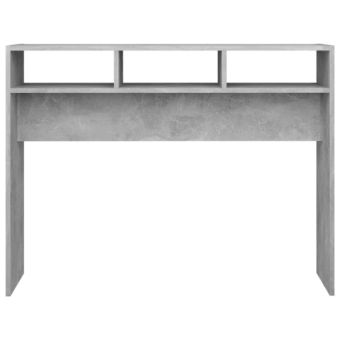 Masă consolă, gri beton, 105x30x80 cm, PAL - WALTI WALTI