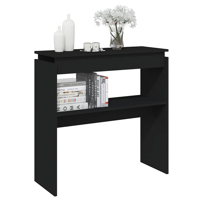Masă consolă, negru, 80x30x80 cm, lemn prelucrat - WALTI WALTI