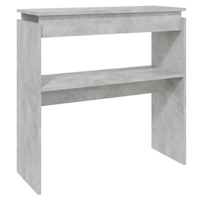 Masă consolă, gri beton, 80x30x80 cm, lemn prelucrat - WALTI WALTI