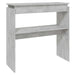 Masă consolă, gri beton, 80x30x80 cm, lemn prelucrat - WALTI WALTI