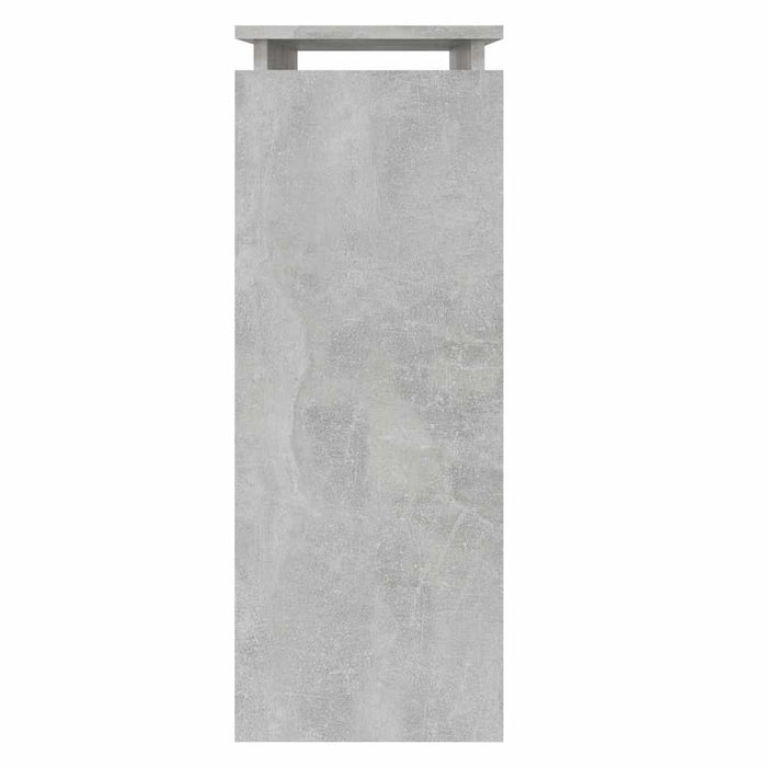 Masă consolă, gri beton, 80x30x80 cm, lemn prelucrat - WALTI WALTI
