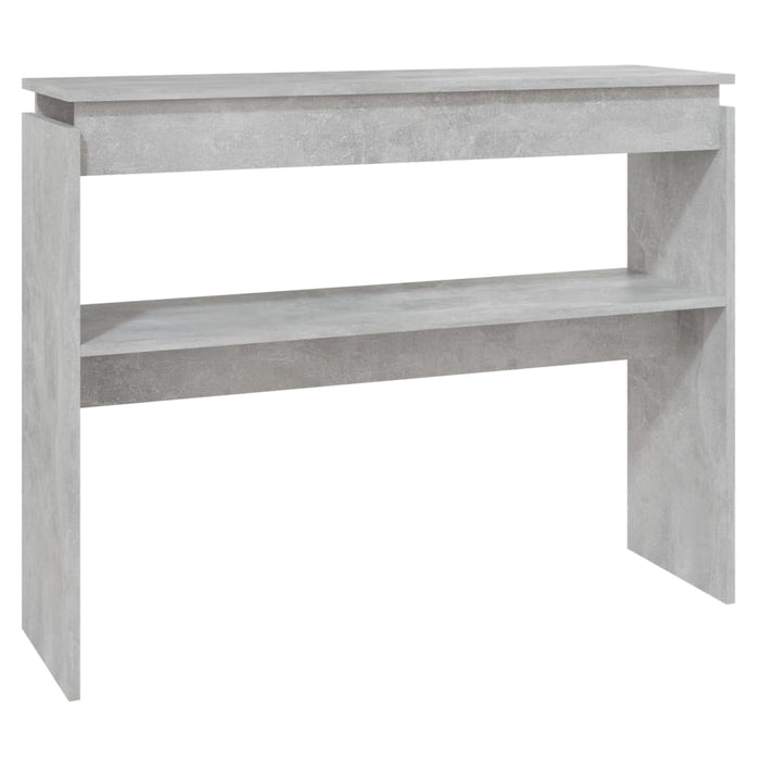 Masă consolă, gri beton, 102x30x80 cm, PAL - WALTI WALTI