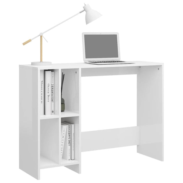 Birou Notebook, alb extralucios, 102,5x35x75 cm, PAL - WALTI WALTI