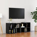 Comodă TV, negru extralucios, 104x30x52 cm, PAL - WALTI WALTI
