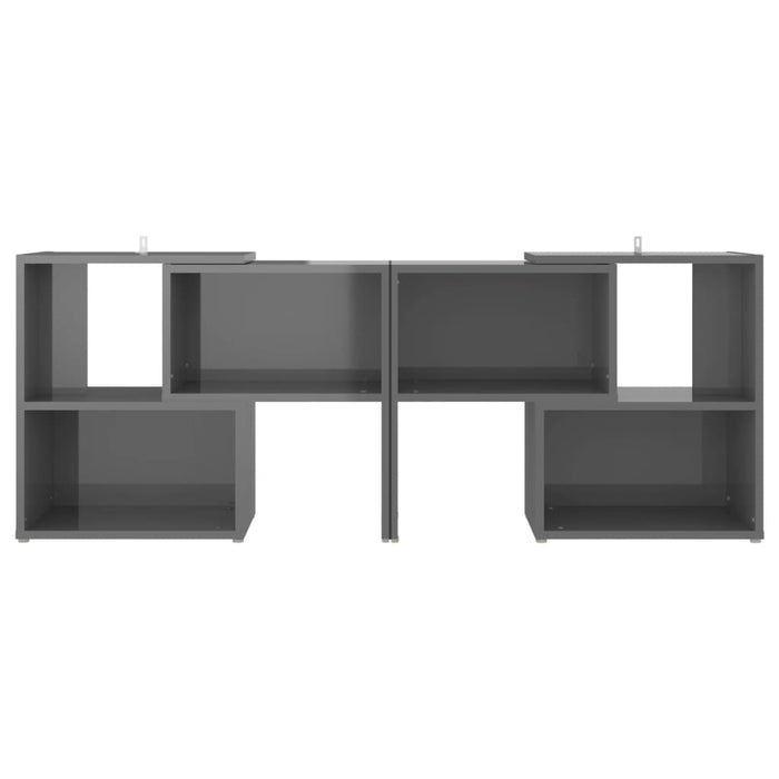 Comodă TV, gri extralucios, 104x30x52 cm, PAL - WALTI WALTI