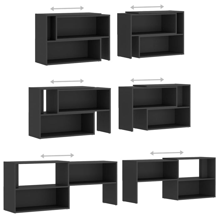Comodă TV, gri, 149x30x52 cm, PAL WALTI