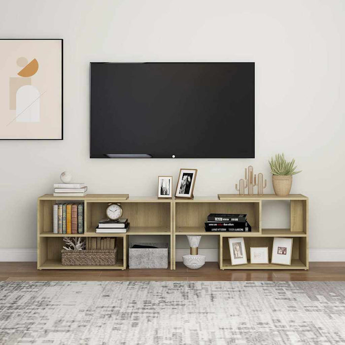 Comodă TV, stejar sonoma, 149x30x52 cm, PAL WALTI