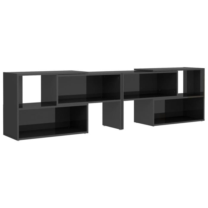 Comodă TV, gri extralucios, 149x30x52 cm, PAL - WALTI WALTI