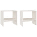 Noptiere, alb, 2 buc., 40x30,5x40 cm, lemn masiv de pin - WALTI WALTI