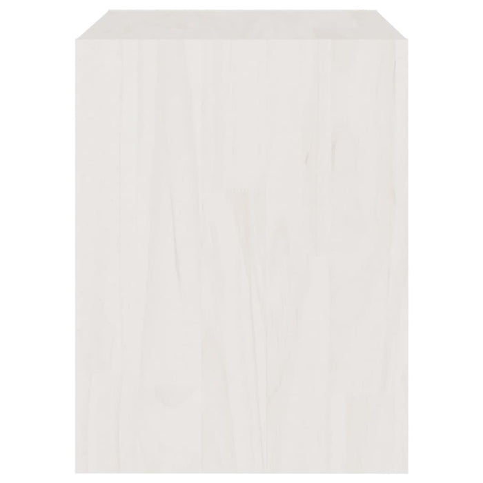 Noptiere, alb, 2 buc., 40x30,5x40 cm, lemn masiv de pin - WALTI WALTI