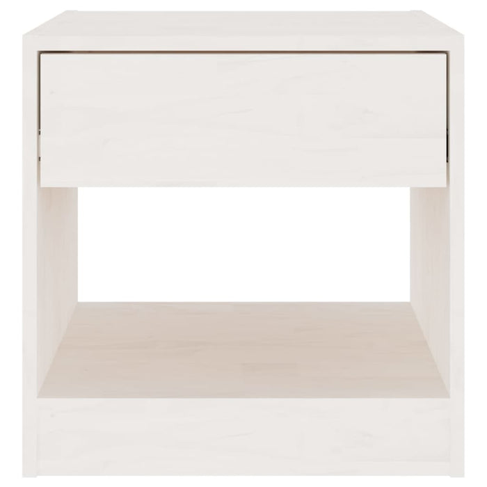 Noptiere, 2 buc., alb, 40x31x40 cm, lemn masiv de pin - WALTI WALTI