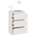 Noptiere, 2 buc, alb, 40x29,5x64 cm, lemn masiv de pin - WALTI WALTI