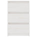 Noptiere, 2 buc, alb, 40x29,5x64 cm, lemn masiv de pin - WALTI WALTI