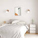 Noptiere, 2 buc, alb, 40x29,5x64 cm, lemn masiv de pin - WALTI WALTI