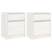 Noptiere, 2 buc., alb, 40x31x50 cm, lemn masiv de pin - WALTI WALTI