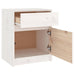 Noptiere, 2 buc., alb, 40x31x50 cm, lemn masiv de pin - WALTI WALTI