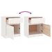 Noptiere, 2 buc., alb, 40x31x50 cm, lemn masiv de pin - WALTI WALTI