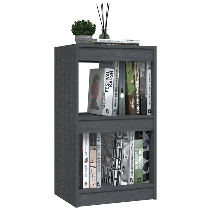 Bibliotecă, gri, 40x30x71,5 cm, lemn masiv de pin - WALTI WALTI