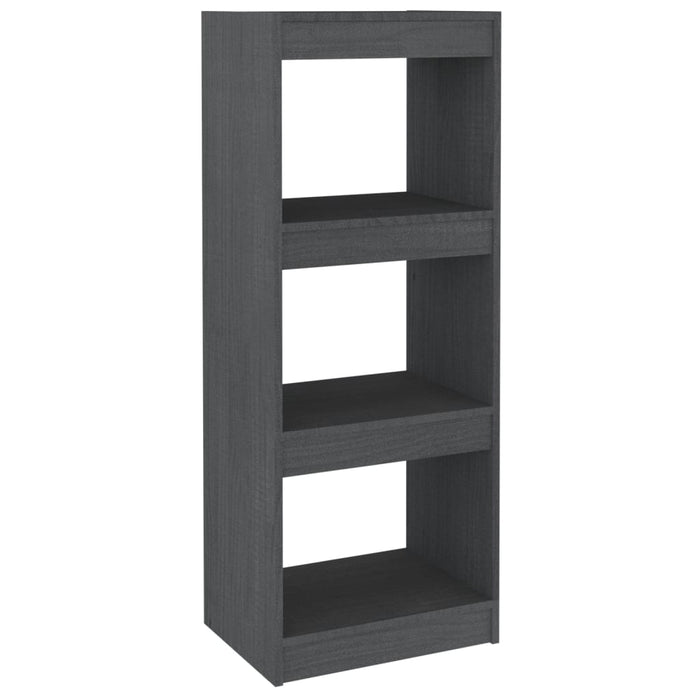 Bibliotecă/Separator cameră gri 40x30x103,5 cm lemn masiv pin - WALTI WALTI