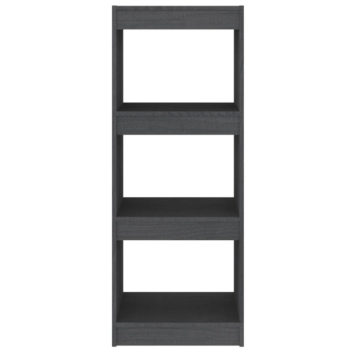 Bibliotecă/Separator cameră gri 40x30x103,5 cm lemn masiv pin - WALTI WALTI