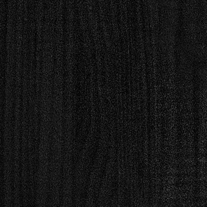 Bibliotecă/Separator cameră negru 40x30x103,5 cm lemn masiv pin WALTI