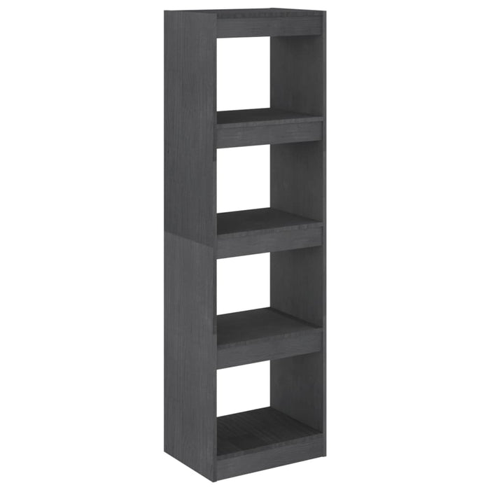 Bibliotecă/Separator cameră, gri, 40x30x135,5 cm, lemn de pin - WALTI WALTI