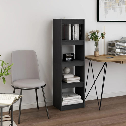 Bibliotecă/Separator cameră, gri, 40x30x135,5 cm, lemn de pin - WALTI WALTI