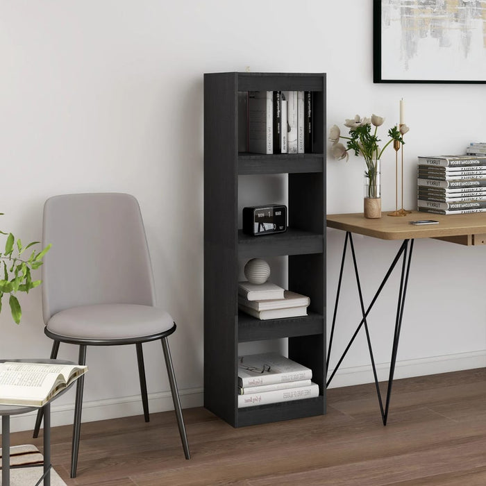 Bibliotecă/Separator cameră, gri, 40x30x135,5 cm, lemn de pin - WALTI WALTI