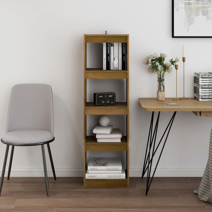 Bibliotecă/Separator cameră, maro miere 40x30x135,5 cm lemn pin - WALTI WALTI