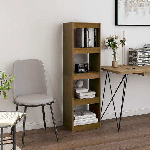 Bibliotecă/Separator cameră, maro miere 40x30x135,5 cm lemn pin - WALTI WALTI