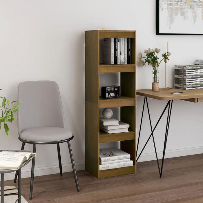 Bibliotecă/Separator cameră, maro miere 40x30x135,5 cm lemn pin - WALTI WALTI