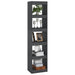Bibliotecă/Separator cameră, gri, 40x30x167,5 cm lemn masiv pin - WALTI WALTI