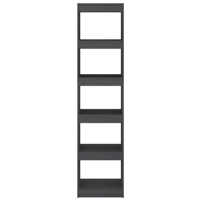 Bibliotecă/Separator cameră, gri, 40x30x167,5 cm lemn masiv pin - WALTI WALTI