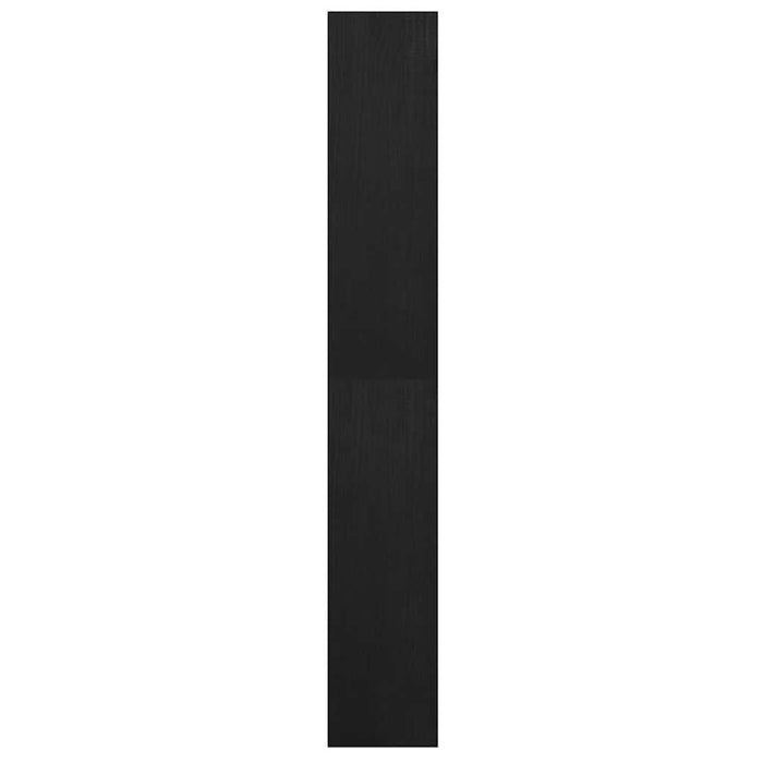 Bibliotecă/Separator cameră negru 40x30x199 cm lemn masiv pin WALTI