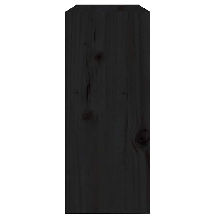 Bibliotecă/Separator cameră,negru,60x30x71,5 cm, lemn masiv pin WALTI