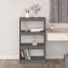 Bibliotecă/Separator cameră gri 60x30x103,5 cm, lemn masiv pin - WALTI WALTI