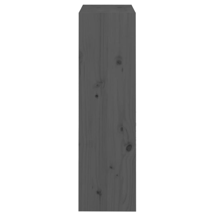 Bibliotecă/Separator cameră gri 60x30x103,5 cm, lemn masiv pin - WALTI WALTI