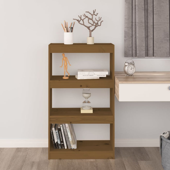 Bibliotecă/Separator cameră, maro miere 60x30x103,5 cm lemn pin - WALTI WALTI