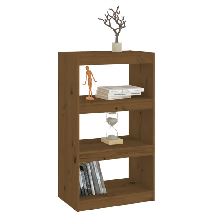 Bibliotecă/Separator cameră, maro miere 60x30x103,5 cm lemn pin - WALTI WALTI