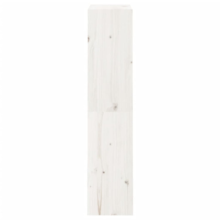 Bibliotecă/Separator cameră alb 60x30x135,5 cm lemn masiv pin - WALTI WALTI
