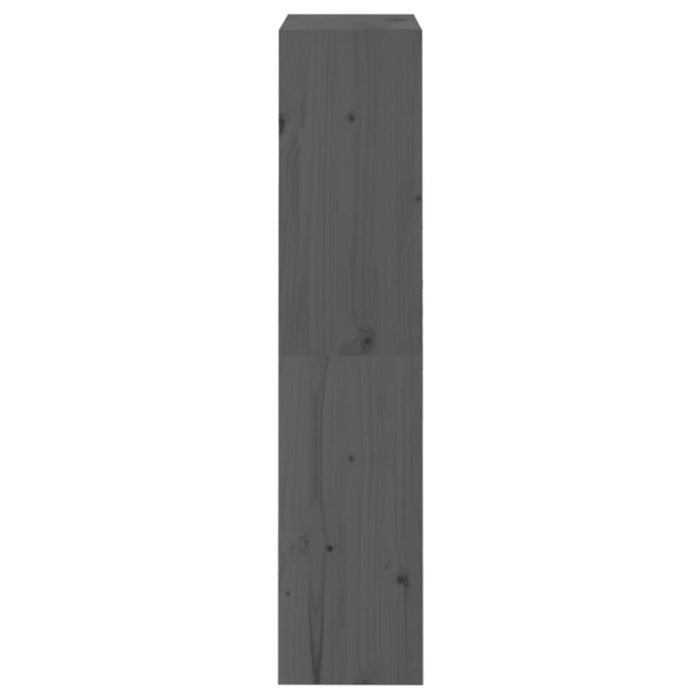 Bibliotecă/Separator cameră gri, 60x30x135,5 cm, lemn masiv pin - WALTI WALTI
