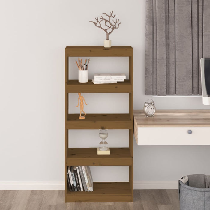 Bibliotecă/Separator cameră maro miere 60x30x135,5 cm lemn pin - WALTI WALTI