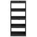 Bibliotecă/Separator cameră negru 60x30x135,5 cm lemn masiv pin - WALTI WALTI