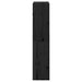 Bibliotecă/Separator cameră negru 60x30x135,5 cm lemn masiv pin - WALTI WALTI