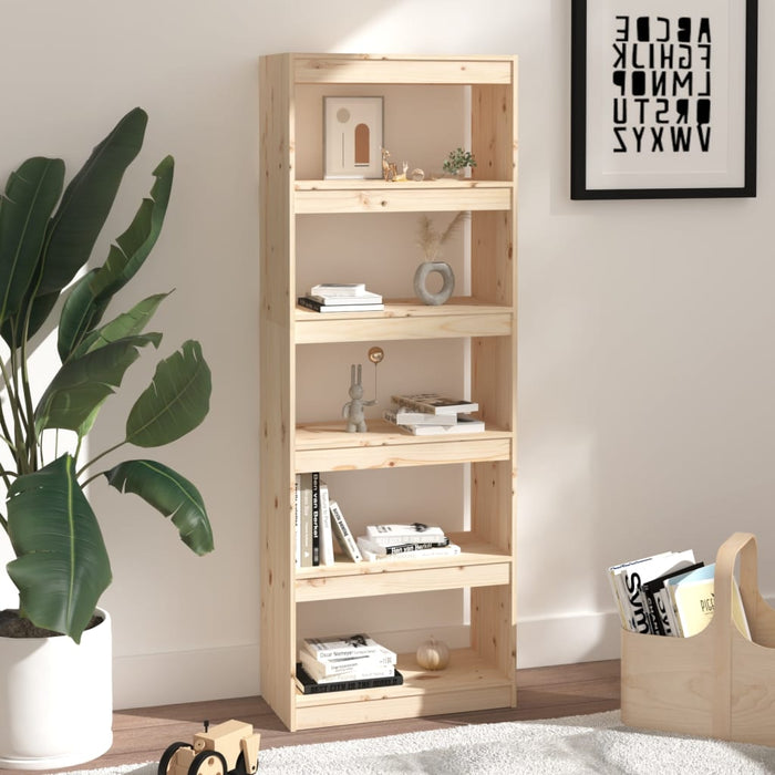 Bibliotecă/Separator cameră, 60x30x167,5 cm, lemn masiv pin - WALTI WALTI