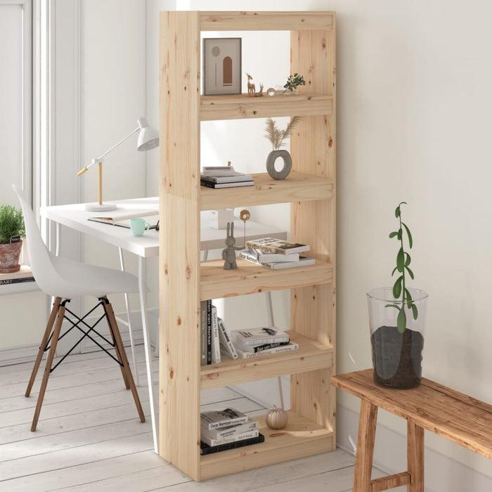 Bibliotecă/Separator cameră, 60x30x167,5 cm, lemn masiv pin - WALTI WALTI