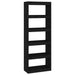 Bibliotecă/Separator cameră negru 60x30x167,5 cm lemn masiv pin - WALTI WALTI