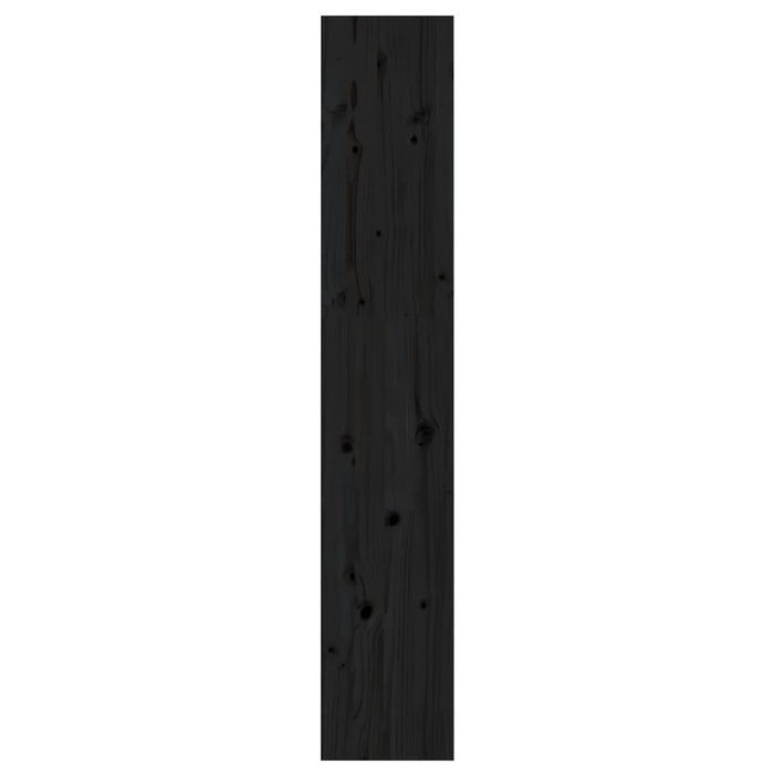 Bibliotecă/Separator cameră negru 60x30x167,5 cm lemn masiv pin - WALTI WALTI